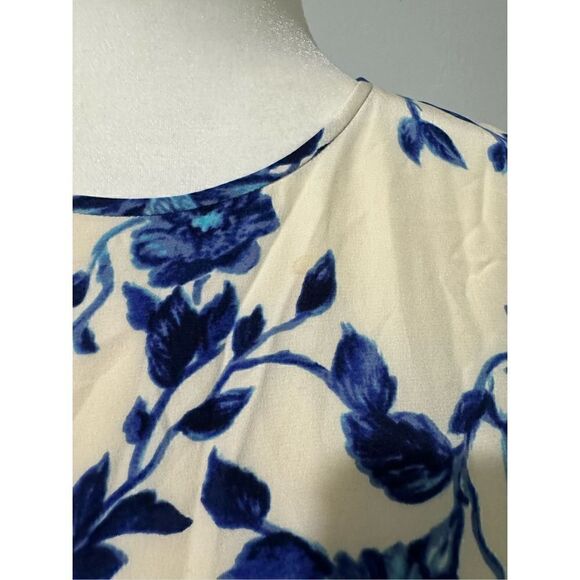 Tory Burch Giovanna Long sleeve Lilly floral 8 100% silk - Picture 12 of 16